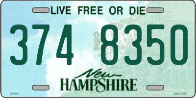 NH license plate 3748350