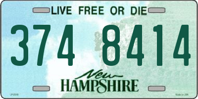 NH license plate 3748414