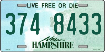 NH license plate 3748433