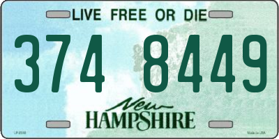 NH license plate 3748449