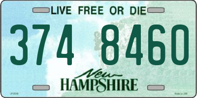NH license plate 3748460