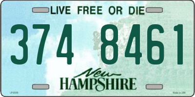 NH license plate 3748461