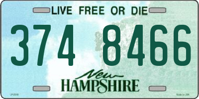 NH license plate 3748466