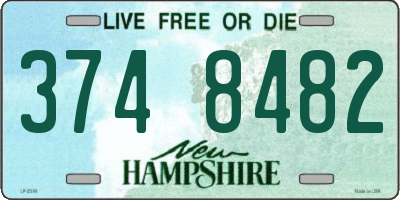 NH license plate 3748482