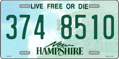 NH license plate 3748510