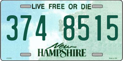 NH license plate 3748515
