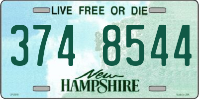 NH license plate 3748544