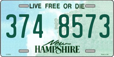 NH license plate 3748573