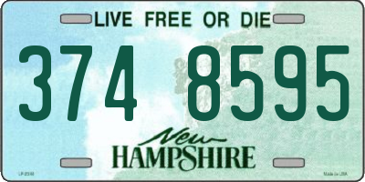 NH license plate 3748595