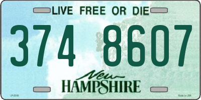 NH license plate 3748607