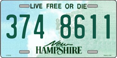 NH license plate 3748611