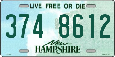 NH license plate 3748612