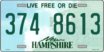 NH license plate 3748613