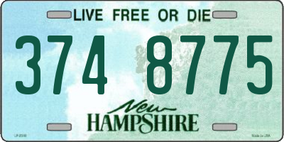 NH license plate 3748775