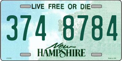 NH license plate 3748784