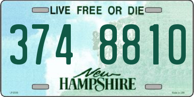 NH license plate 3748810