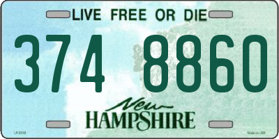 NH license plate 3748860