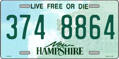 NH license plate 3748864