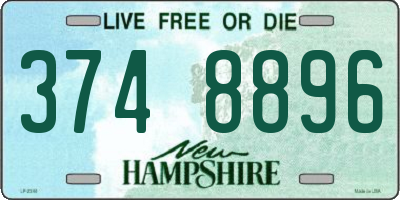 NH license plate 3748896