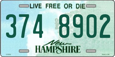 NH license plate 3748902