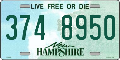 NH license plate 3748950