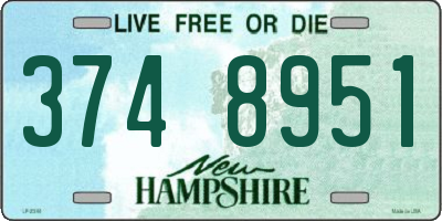 NH license plate 3748951