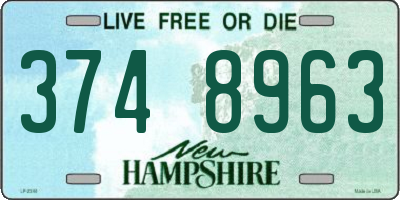 NH license plate 3748963