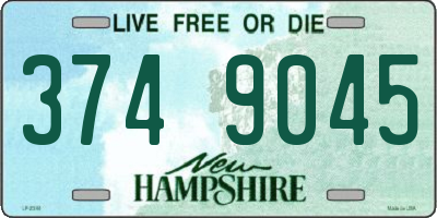 NH license plate 3749045
