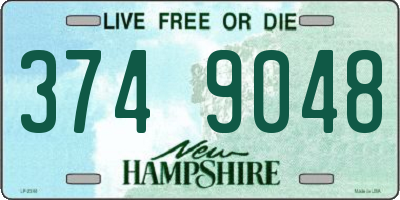 NH license plate 3749048
