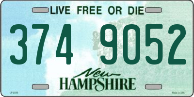NH license plate 3749052
