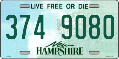 NH license plate 3749080