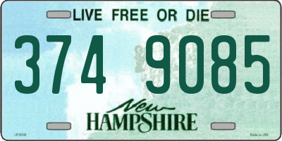NH license plate 3749085