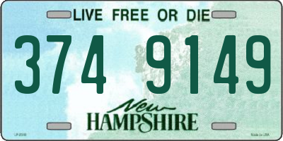 NH license plate 3749149