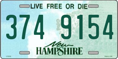 NH license plate 3749154