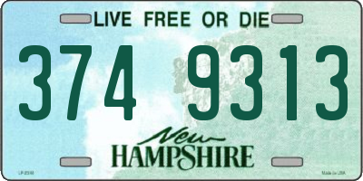 NH license plate 3749313