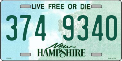 NH license plate 3749340