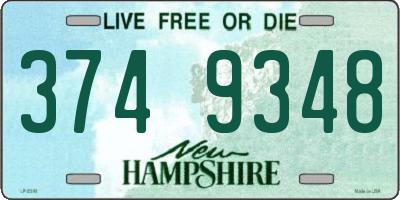 NH license plate 3749348