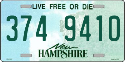 NH license plate 3749410