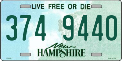 NH license plate 3749440