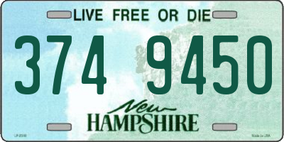 NH license plate 3749450