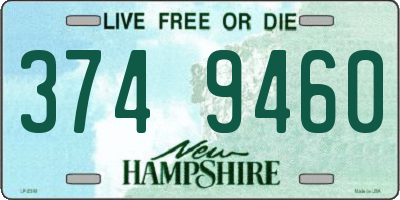 NH license plate 3749460