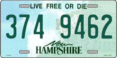 NH license plate 3749462