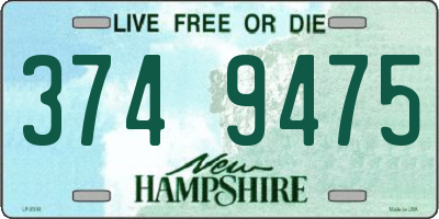 NH license plate 3749475