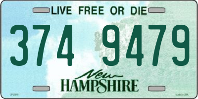 NH license plate 3749479