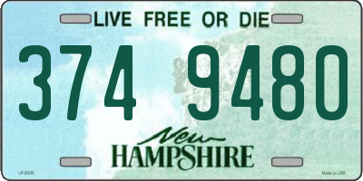 NH license plate 3749480