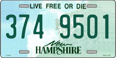 NH license plate 3749501