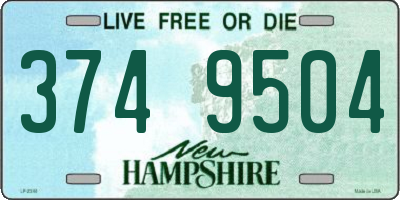 NH license plate 3749504