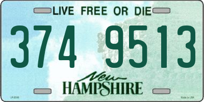 NH license plate 3749513