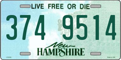 NH license plate 3749514