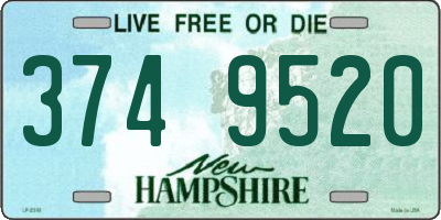 NH license plate 3749520